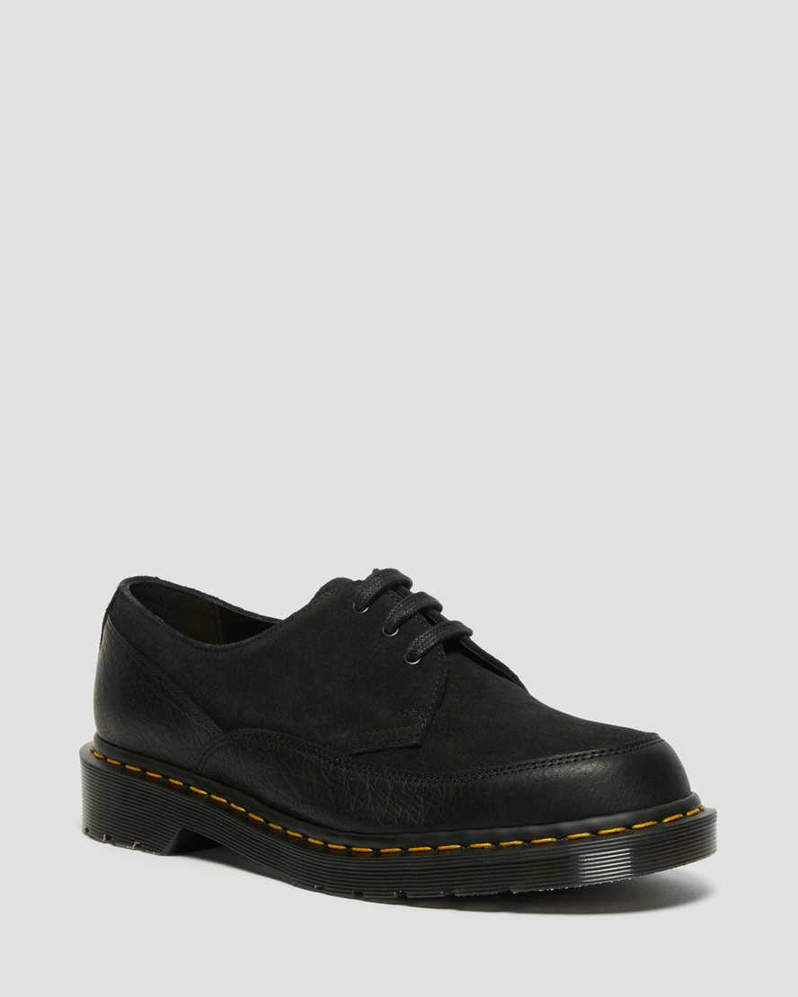 Dr. Martens 1461Guard Deri + Suede Erkek Bağcıklı Ayakkabı - Ayakkabı Siyah |JHYPO7021|